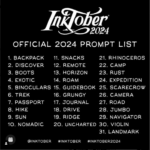 Inktober 2024 prompts