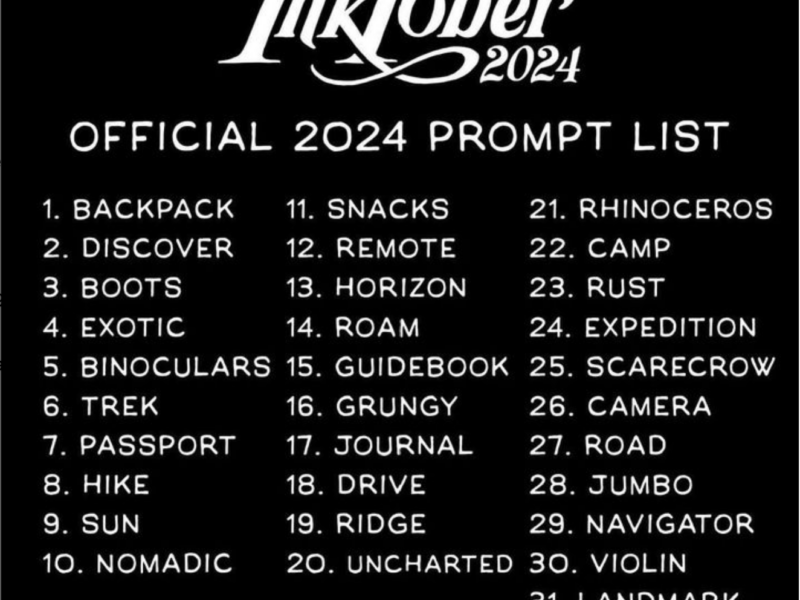 Inktober 2024 prompts