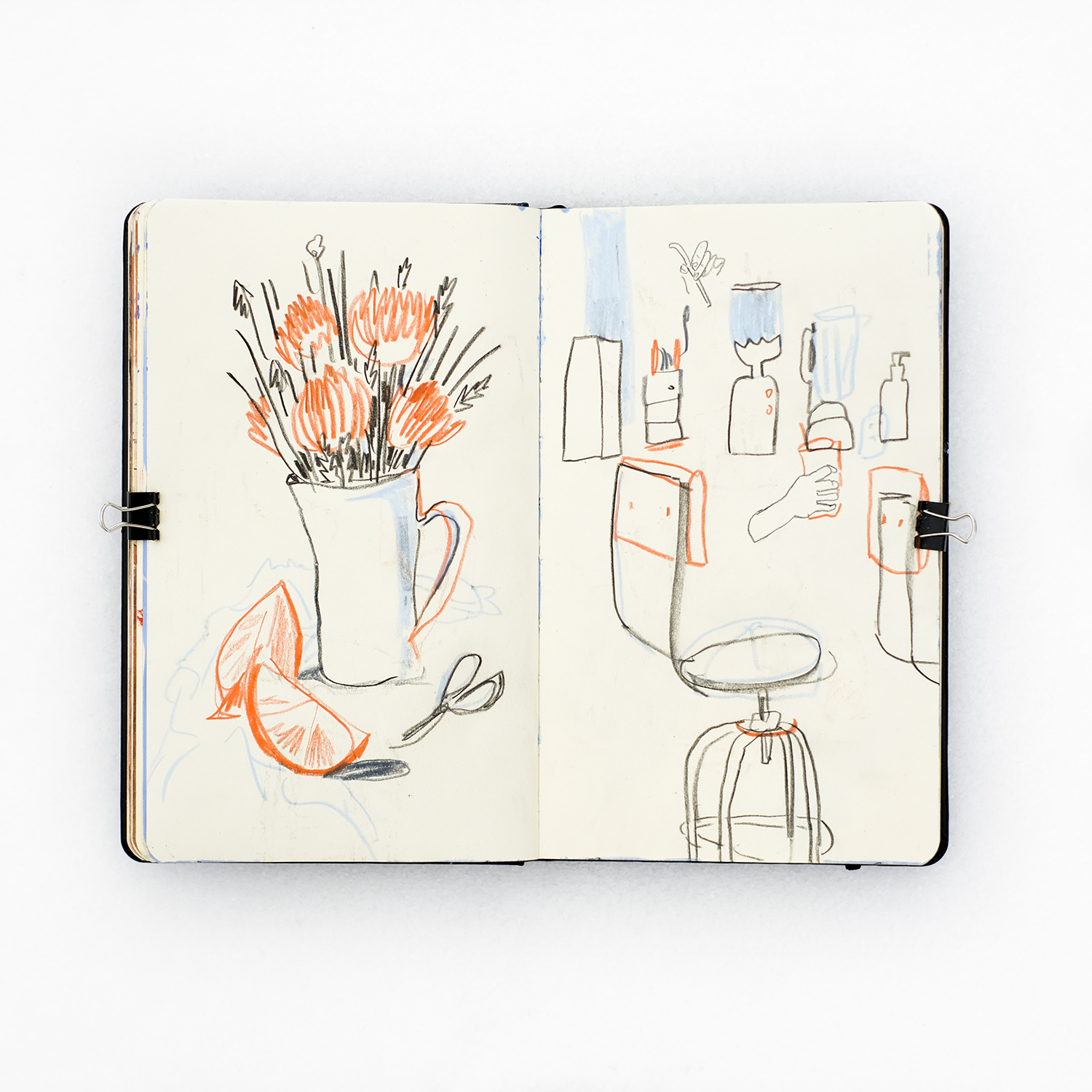 Mixed media sketchbook, www.Fenne.be