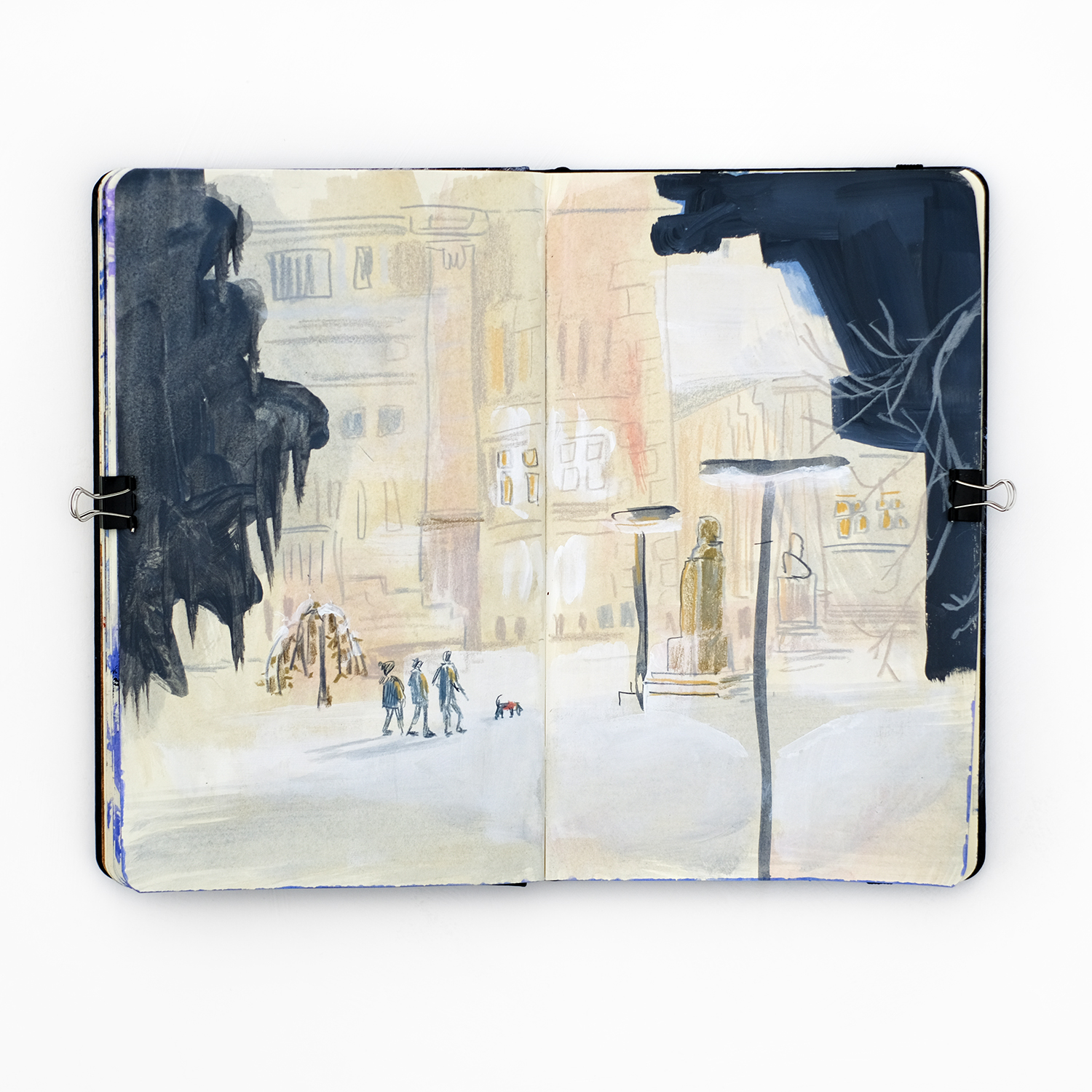 Mixed media sketchbook, www.Fenne.be