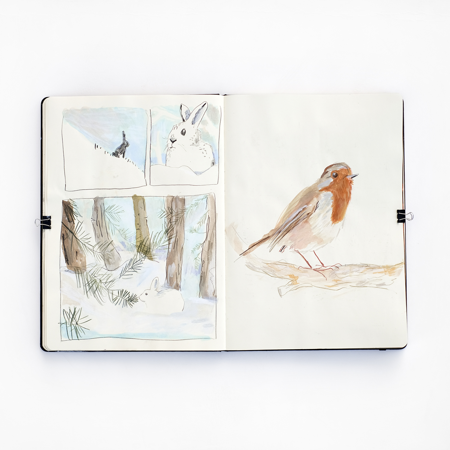 Mixed media sketchbook, www.Fenne.be