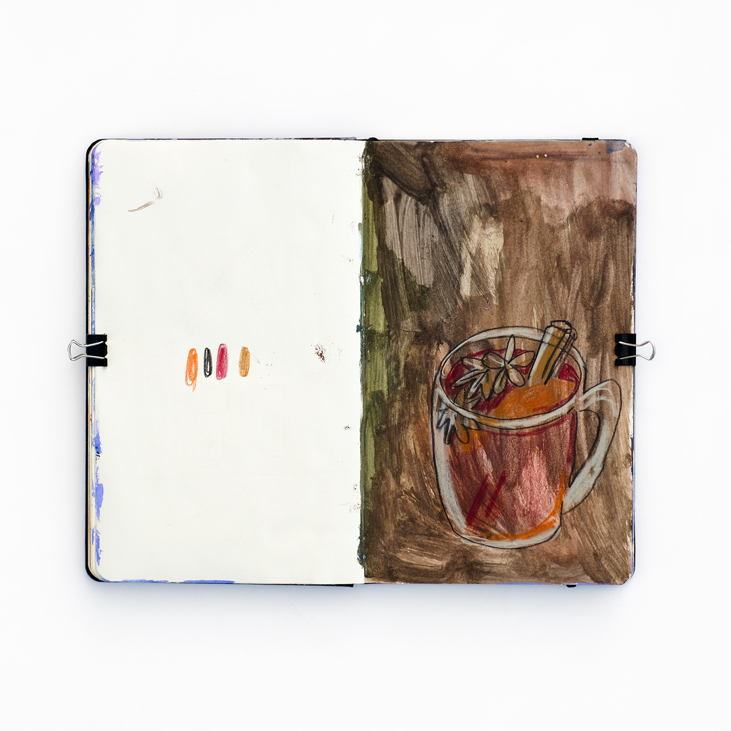 Mixed media sketchbook, www.Fenne.be