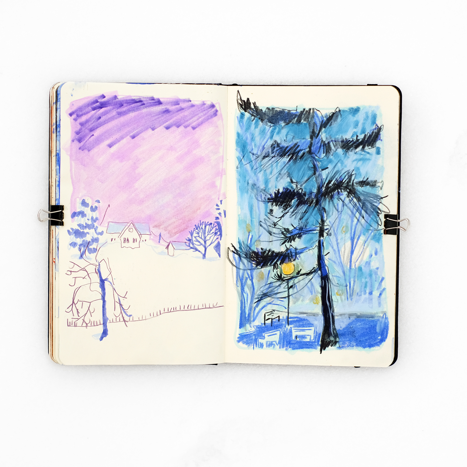 Mixed media sketchbook, www.Fenne.be